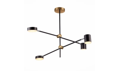 SL1604.432.04 Светильник потолочный ST-Luce Черный, Латунь/Черный LED 4*5W 3000K