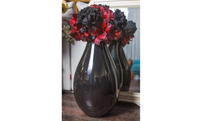 Unico Italia Ваза H.65 Ceramica Nero Lucido