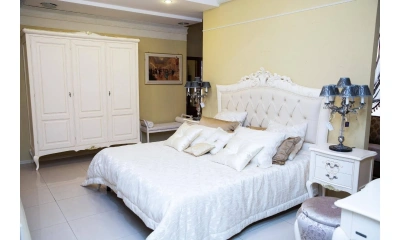 Комплект мебели в спальню Giogio Casa Memorie Veneziane (кровать, шкаф, тумбы, пуф, столик)