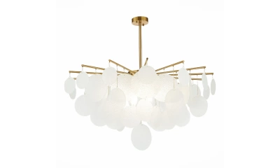 SL1231.302.08 Люстра потолочная ST-Luce Латунь/Белый E14 8*60W