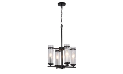 SL334.403.04 Люстра подвесная ST-Luce Черный, Никель/Прозрачный E14 4*60W