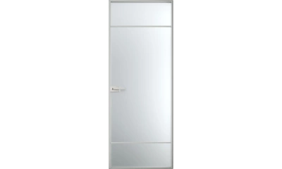 Межкомнатная стеклянная дверь Grafica матовая (т02.13) серебро