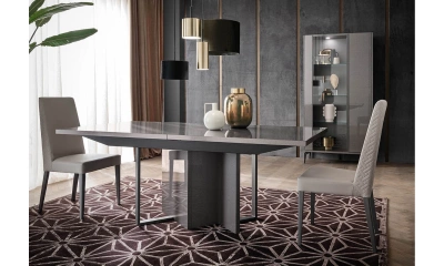 Столовая группа Alf Group Graphite (Стол + 6 стульев)