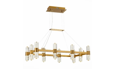 SL6007.203.20 Люстра подвесная ST-Luce Латунь/Прозрачный LED 20*2,5W 4000K