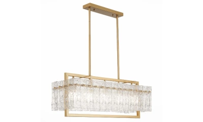 SL1632.203.05 Люстра подвесная ST-Luce Шампань/Прозрачный E14 5*60W