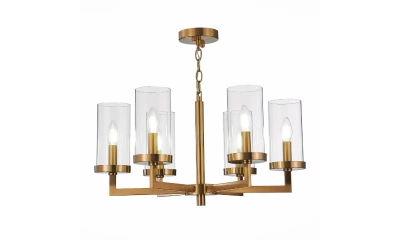 SL1171.303.06 Люстра подвесная ST-Luce Латунь/Прозрачный E14 6*40W
