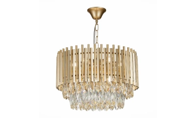 SL1625.203.09 Люстра подвесная ST-Luce шампань/шампань, прозрачный E14 9*40W