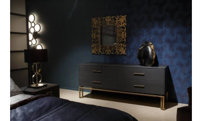 Комод TOSCONOVA ORO CON BASE IN METALLO