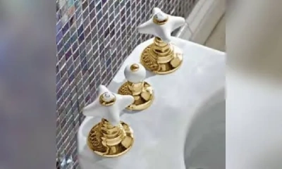 Sbordoni Magnolia Смеситель Для Биде На 3 Отверстия, Цвет Глянцевая Латунь