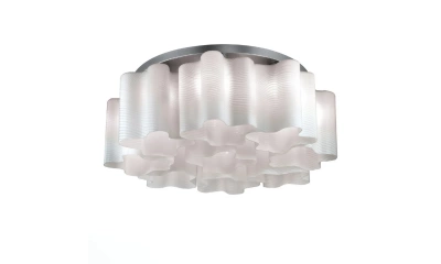 SL117.502.09 Люстра потолочная ST-Luce Серебристый/Белый с полосками E27 9*60W