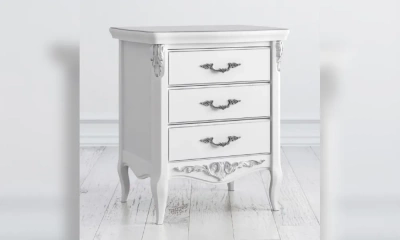 Тумба Kreind Silvery Rome Прикроватная 3 Ящика S117-K00-S