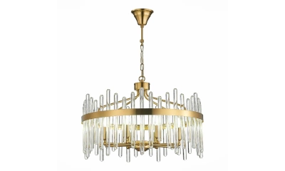 SL1167.303.08 Светильник подвесной ST-Luce Латунь/Латунь, Прозрачный E14 8*40W