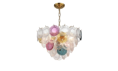 SL420.203.11 Люстра подвесная ST-Luce Золотистый/Разноцветный E14 11*40W