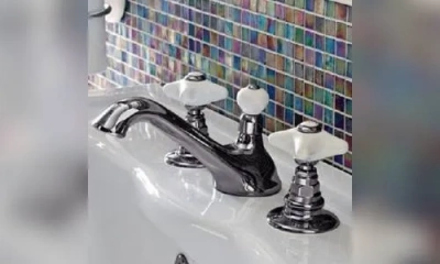 Sbordoni Magnolia Смеситель Для Раковины На 3 Отверстия, Цвет Черный Никель