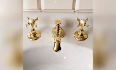 Sbordoni Antica Смеситель Для Раковины На 3 Отверстия, Цвет Глянцевая Латунь