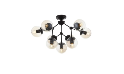 SL549.402.09 Люстра потолочная ST-Luce Черный/Янтарный E27 9*40W