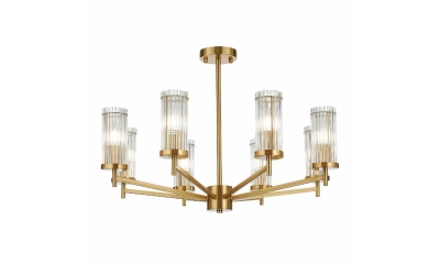 SL1233.302.08 Люстра потолочная ST-Luce Латунь/Прозрачный E14 8*60W