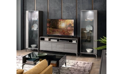 Витрина однодверная Alf Group Graphite