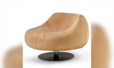 Кресло Вращающееся На Стальном Основании Из Древесины Кедра Tahiti, Riva 1920