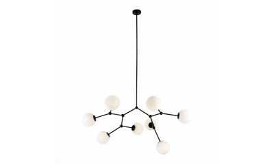 SL1506.403.08 Люстра подвесная ST-Luce Черный/Белый E14 8*40W