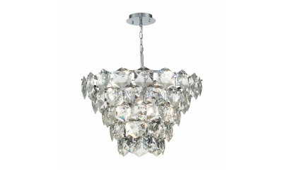 SL1631.103.09 Люстра подвесная ST-Luce Хром/Прозрачный E14 9*40W