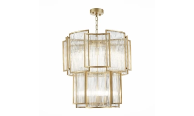 SL1234.203.08 Люстра подвесная ST-Luce Шампань/Прозрачный, Шампань E14 8*60W