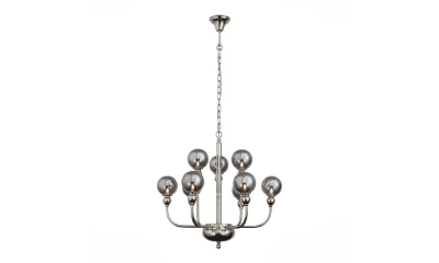 SL552.103.09 Люстра подвесная ST-Luce Никель/Дымчатый G9 9*5W