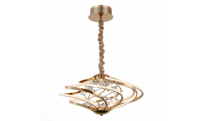 SL924.203.08 Люстра подвесная ST-Luce Золотистый, Прозрачный/Белый LED 1*46W 4000K