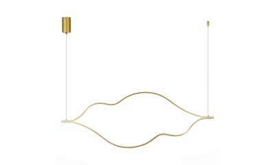 SL6106.203.65 Светильник подвесной ST-Luce Золотистый/Белый LED 1*65W 4000K