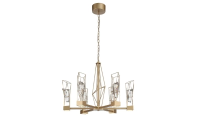 SL815.203.06 Люстра подвесная ST-Luce Матовое золото/Матовое золото, Прозрачный LED 6*8W 4000K