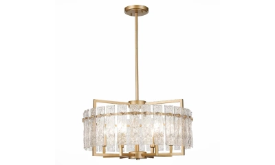 SL1632.203.06 Люстра подвесная ST-Luce Шампань/Прозрачный E14 6*60W