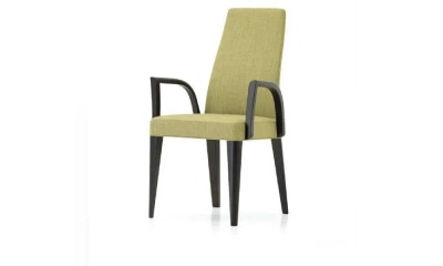 Стул С Подлокотниками На Каркасе Из Массива Древесины Обитый Тканью Brenda, Potocco