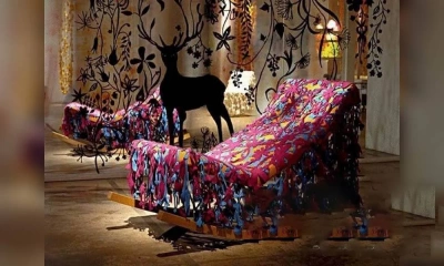 Кресло-Качалка Обитое Тканью Tord Boontje Collection, Moroso