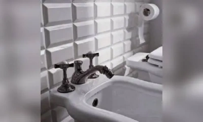 Sbordoni Antica Смеситель Для Биде На 3 Отверстия, Цвет Черный Никель