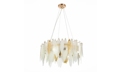 SL1224.203.08 Люстра подвесная ST-Luce Золотистый/Прозрачный, Белый E14 8*60W