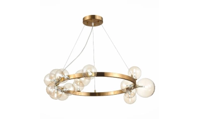 SL1165.303.15 Светильник подвесной ST-Luce Бронза/Коньячный G4 15*5W