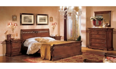 Комплект мебели в спальню Vaccari Giovanni Bella Italia (кровать 180*195, 2 прикроватные тумбы, комод, шкаф 4-х дверный)