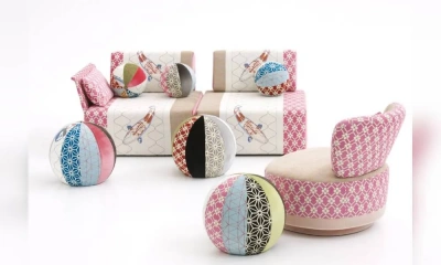 Пуф Круглый Обитый Тканью Joy, Moroso