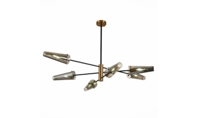 SL1209.302.06 Светильник потолочный ST-Luce Бронза,Черный/Дымчатый E14 6*40W