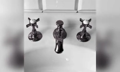 Sbordoni Antica Смеситель Для Раковины На 3 Отверстия, Цвет Черный Никель