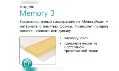 Наматрасник Вегас Memory 3-3