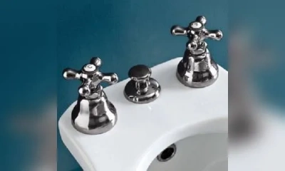 Sbordoni Etruria Смеситель Для Биде На 3 Отверстия, Цвет Черный Никель