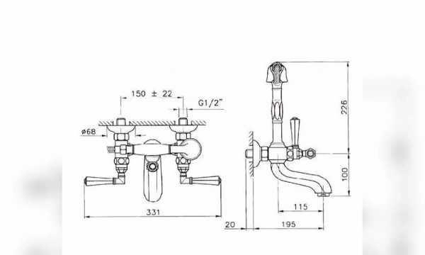 Смеситель Для Ванны Nicolazzi Teide Four 1901Cr45