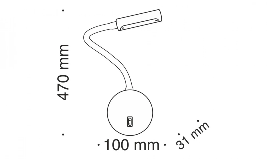 Бра Technical C035Wl-L3Ch3K - фото 3