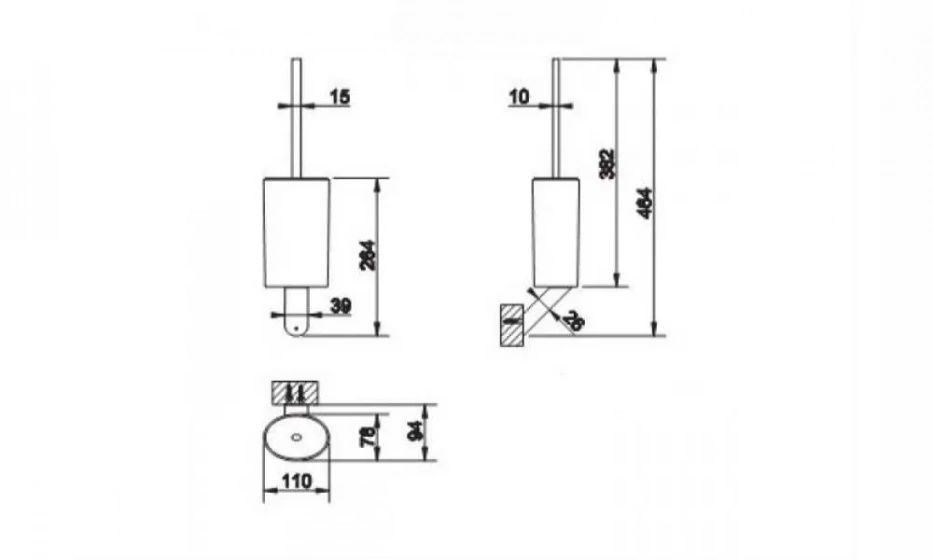 Ёршик Подвесной Ovale 25620.031 - фото 2