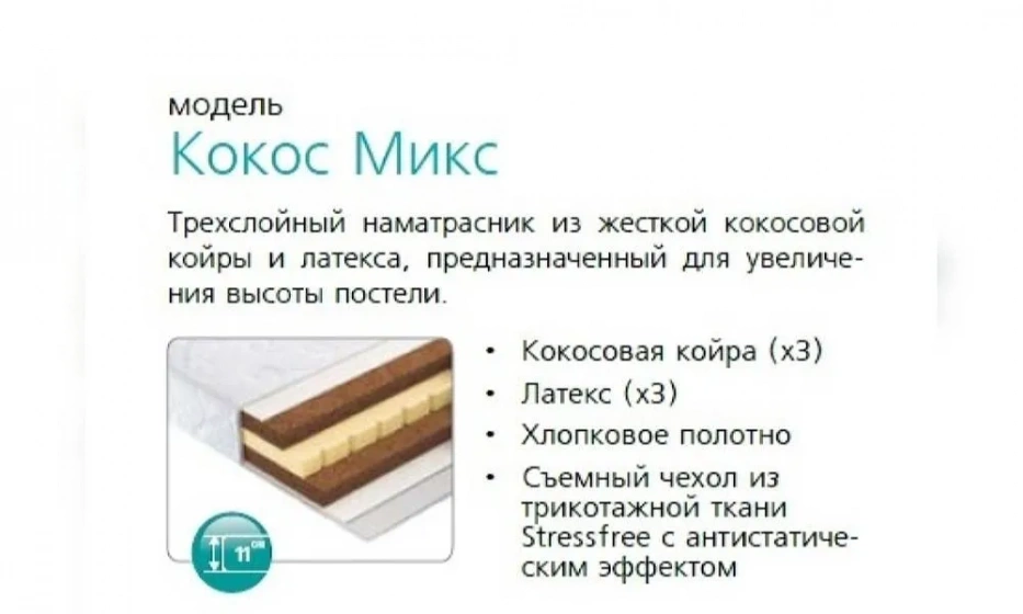 Наматрасник Вегас Кокос Микс-4 - фото 1