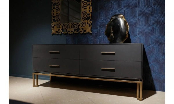 Комод TOSCONOVA ORO CON BASE IN METALLO