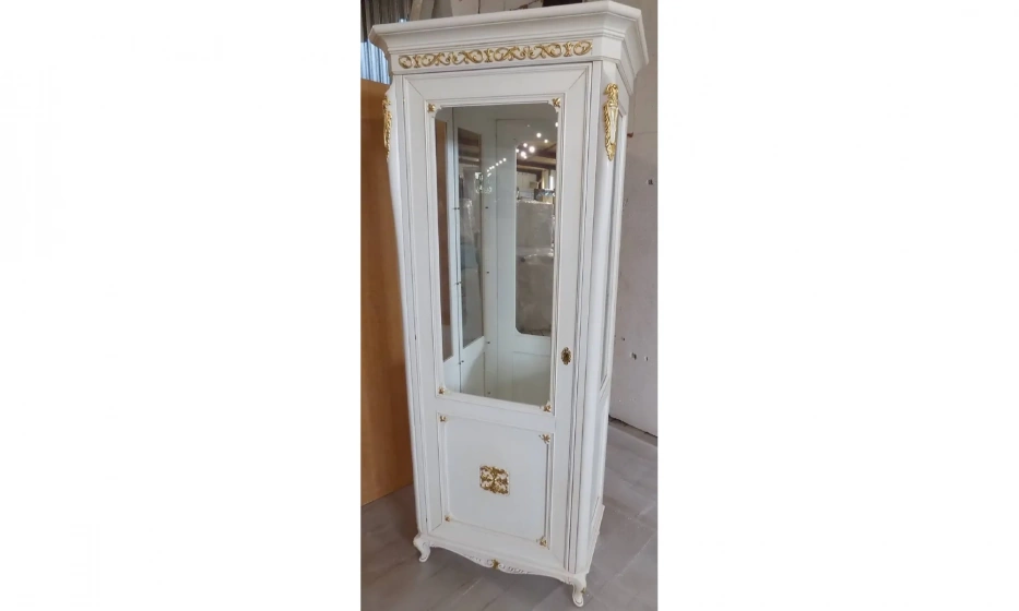 Vaccari Cav.Giovanni Гостиная: Витрина -2Шт, Тумба Тв, Ж. Столик Bianco Antico/Oro - фото 6