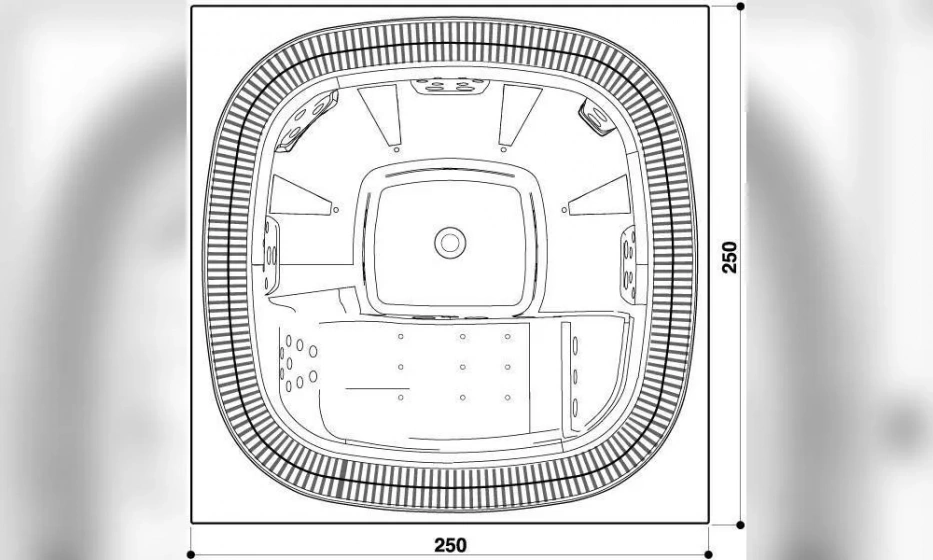 Мини-Бассейн Jacuzzi Enjoy 250X250 9445-02452 № 52 Белый - фото 5