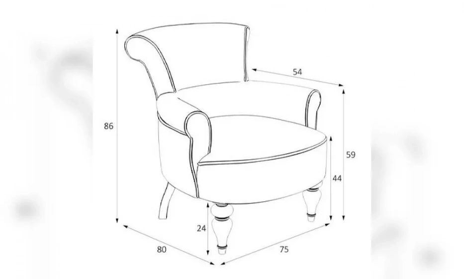 Кресло Kreind Перфетто M11-B-B01 - фото 2